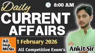 1 February Current Affairs 2026 | Daily GK MCQs in Hindi | All Exams Special