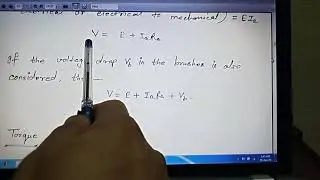 EMF, Torque Equation, Motor Principle, characteristics of DC Motor, speed control, BEE, Parshant Tya