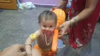 11 ತಿಂಗಳು ಪೂರೈಸಿದ ಶ್ರೀ ರಾಮ್ 🚩  | ಹನುಮ ವೇಷ 🐵  #shorts #cutebaby
