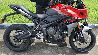 Triumph Tiger Sport 660 with Akrapovic HP sound check.