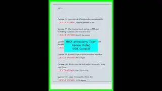 AMCA phlebotomy Exam Review Rated 100% Correct!! video