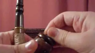 Hand Carved Churchwarden Pipe with Ship on Bowl Hand Carved in the Ukraine