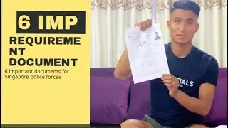 6 important  documents required for the Singapore police force and British army