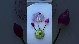 Onion Cucumber Unique Salad Design D.I.Y #saladdecoration