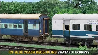 ICF Blue Coach Decoupling on ICF Shatabdi Express | Train Simulator | Rail Road Games