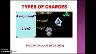 Types of Charges - loans and advances (12th Com Bifocal banking 2)