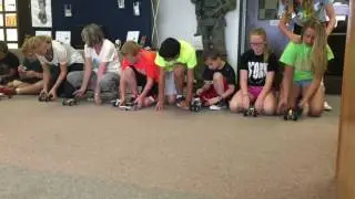 Rubber Band and Gear Cars at Robotics Camp