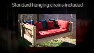 TMP Outdoor Furniture Traditional Red Cedar Daybed Swing
