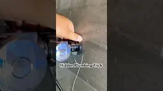Shower isolation valve hidden under cover plate #bathroom #plumbing #diy