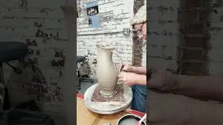 Attaching & Pulling Handle on Darted Pitcher