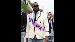LEBRON & THE TEAM USA ON THE WAY TO THE OPENING CEREMONY OF PARIES OLYMPICS 2024