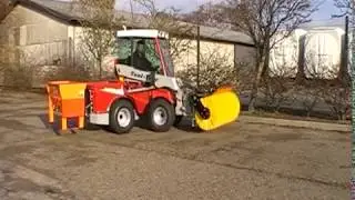 Salt and Grit Spreaders on the Tool-Trac from Timan