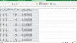 Create Table in EXCEL