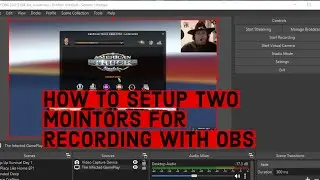 Setting up two monitors for recording in OBS