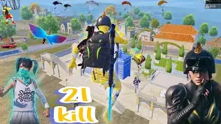 Wow 😲 21.Kills! MINUTES FASTEST GAMEPLAY with BEST LOOT PUBG Mobile - BGMI