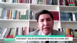 Funciones y rol de los miembros de mesa en las EMC 2023
