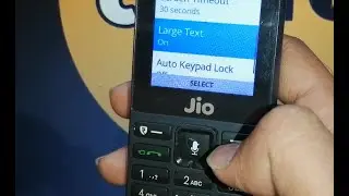 large text on and off in jio phone f220b