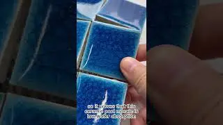 Test: 48*48mm ice crackle pool tile BCK662