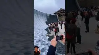 Скрытый секрет искусственного водопада в Китае! #шорты
