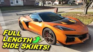 Reviewing Carbon Fiber Track Side Skirts for C8 Z06 & Eray!