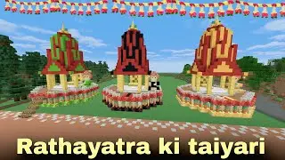 Rathyatra ki taiyari | #shorts #minecraftlive