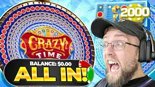 I HIT A COINFLIP GAME SHOW ON MY ALL IN BET ON CRAZY TIME!