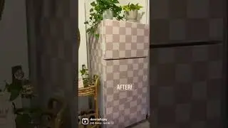 Added wallpaper to my fridge! Renter-friendly hack!