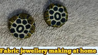Make Your Own FABRIC Earrings at Home Today | Easy & beautiful handmade jewellery idea