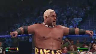 WWE 2K23_ rikishi vs the rock at vengeance