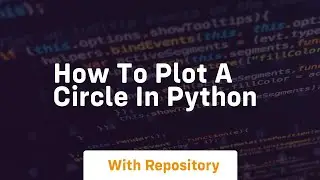 How to plot a circle in python