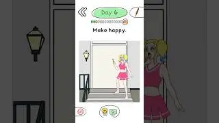 Draw Happy Queen Puzzle | Make Happy | Day 6 | #drawhappyqueen #draw #happyqueen #shorts