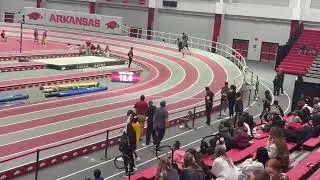 Johnny Banks III Of SFA TF Runs 21.67 At Arkansas Invitational Indoor Meet