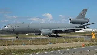 Two United States Air Force KC-10A Extenders | Takeoff at Brisbane Airport