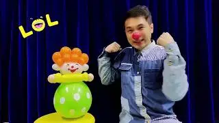 氣球教學001 - 小丑不倒翁 ( 廣東話教學 / 扭氣球 / balloon tutorial / clown / balloon twisting )