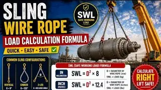 Sling Load Calculation Formula | Wire Rope Sling Load Calculation Formula | How to calculate SWL