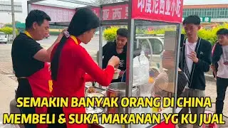 JUALAN KU DI CHINA SEMAKIN BANYAK PEMBELI BARU & RAMAI,MEREKA PERTAMA KALI MAKAN LANGSUNG KETAGIHAN