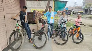4 Dost Aur 4 Fat Bike! Hamari CYCLE GANG Ka Naya SETUP Dekho! 🤩 ₹50,000 Ka Kharcha?