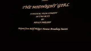 Michelle Facey Sings 'The Midnight Girl' (1919) at the Eye Filmmuseum