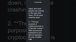 AI On: Is cryptocurrency a bubble waiting to burst #shorts