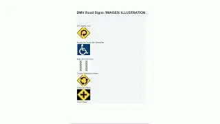 DMV Road Signs IMAGES ILLUSTRATION