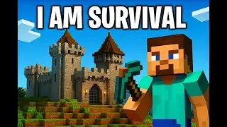 I Built a Castle in Minecraft Survival!