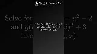 Daily Math c/o Daily Epsilon (X) #Math #dailymath #learnmath #manim #algebra