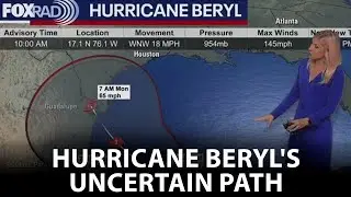 Hurricane Beryl's uncertain path: What will high pressure decide?