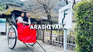10,000 Yen Rickshaw ride in Arashiyama,DJI Osmo vlogging Japan March 2024 #kyoto #japan