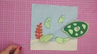Como fazer molde de tartaruga em feltro &ndash; Quiet Book | Aula gratuita