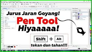 TUTORIAL COREL DRAW : cara menggunakan PEN TOOL
