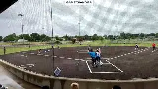 Playing SS ball deflects off 3rd baseman still have time to throw the out
