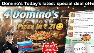 4 DOMINOS PIZZA ₹21🍕😋 मे|dominos coupon code today|Domino's offers|Domino's Pizza offer 2026|pizza