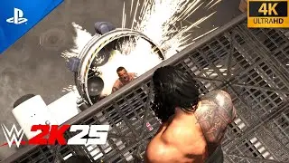 Roman Reigns Vs CM Punk Backstage Brawl | PS5 4K Gameplay