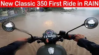 2021 New Classic 350 First Ride Impressions in RAIN 🌧Aayush ssm
